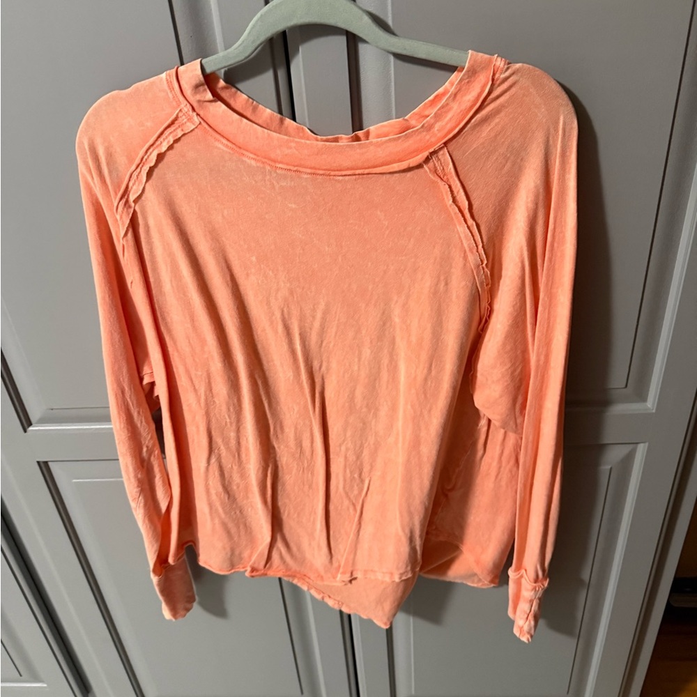 Zenana Outfitters Coral Long Sleeve Top